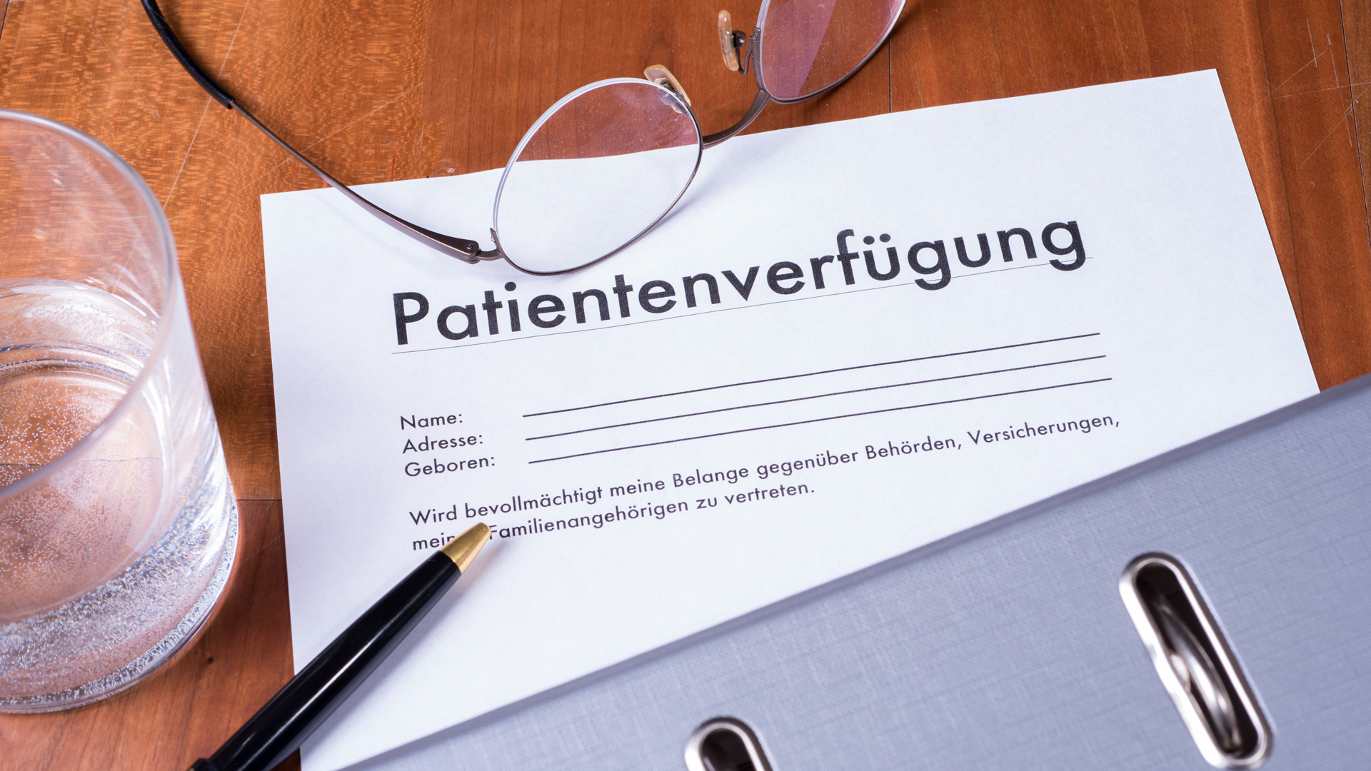 Patientenverfügung.
